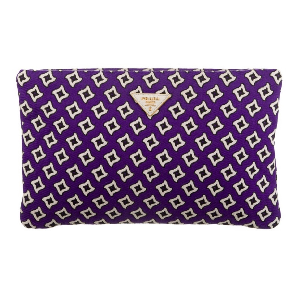 Prada Canvas Clutch